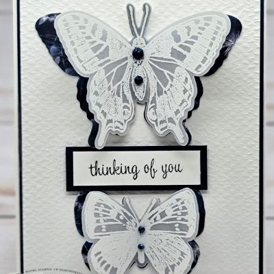 Shades of Blue – Stamping INKspirations Blog Hop Monochrome Card